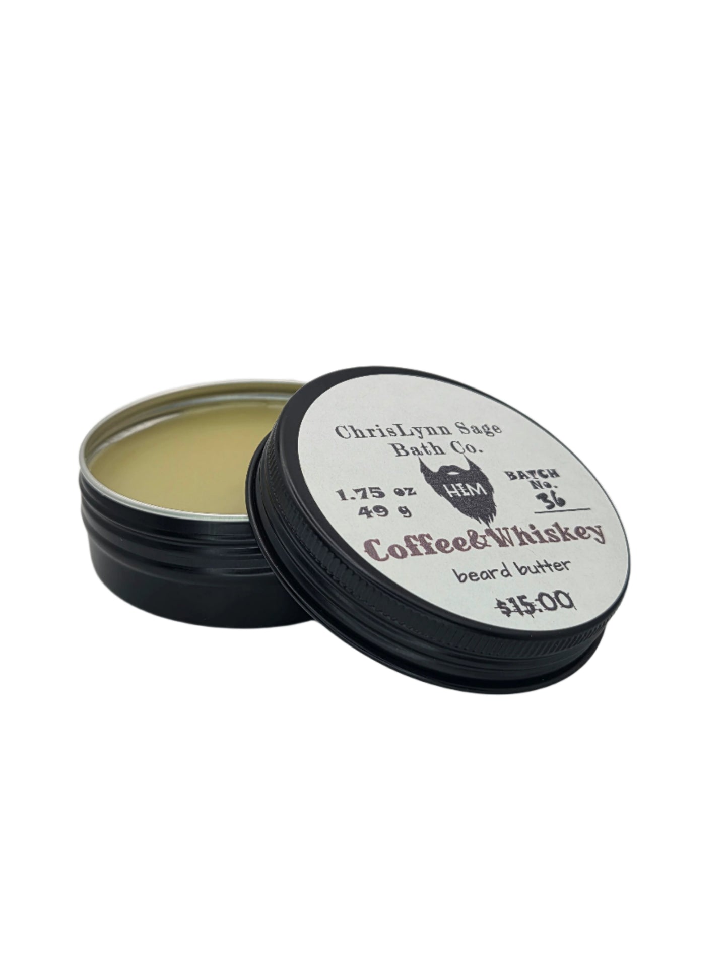 Coffee&Whiskey - HIM beard butter - Smooth Bourbon + Roasted Coffee + Vanilla Cream