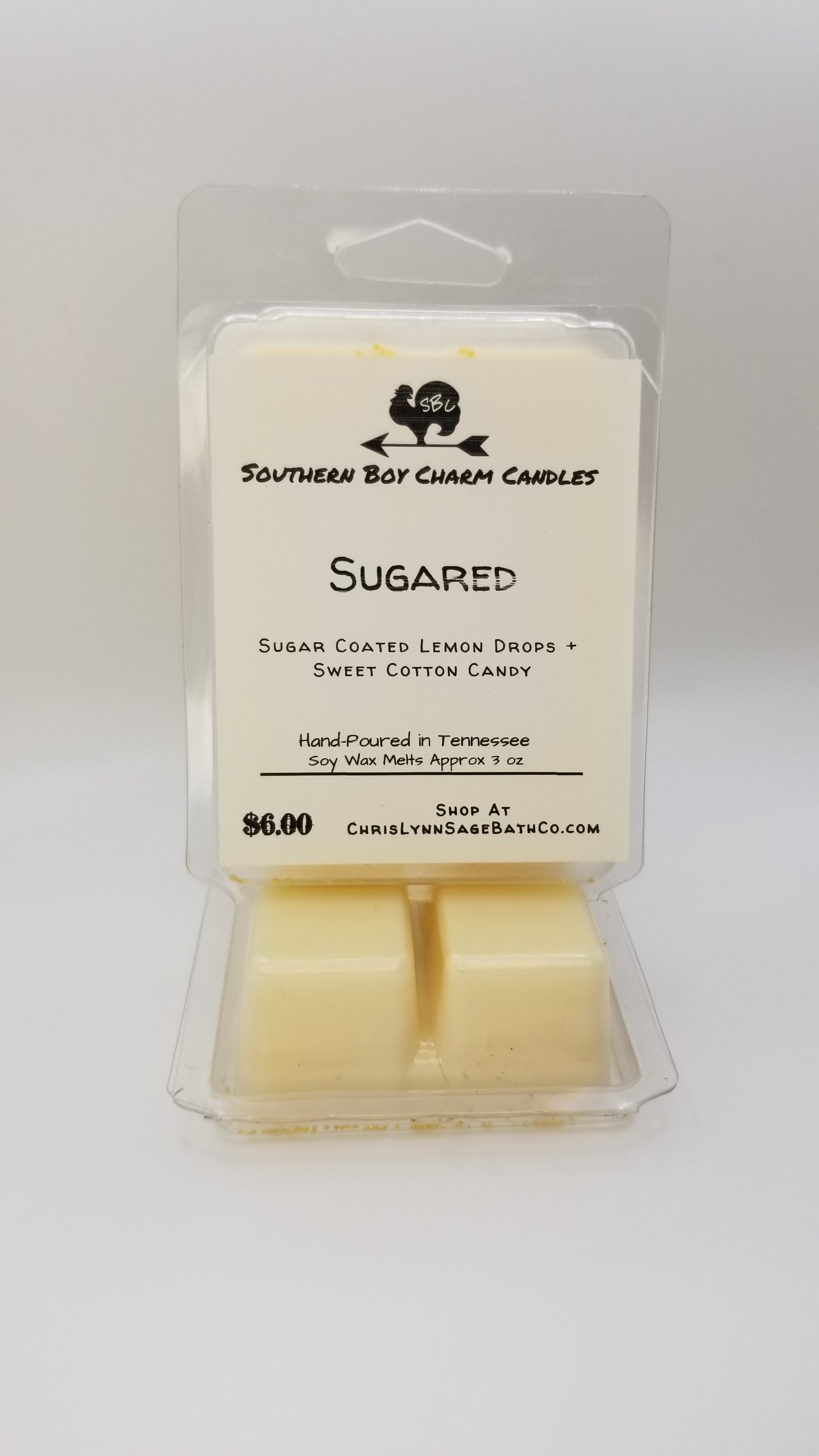 Sugared WAX MELTS - Sugar Coated Lemon Drops + Sweet Cotton Candy