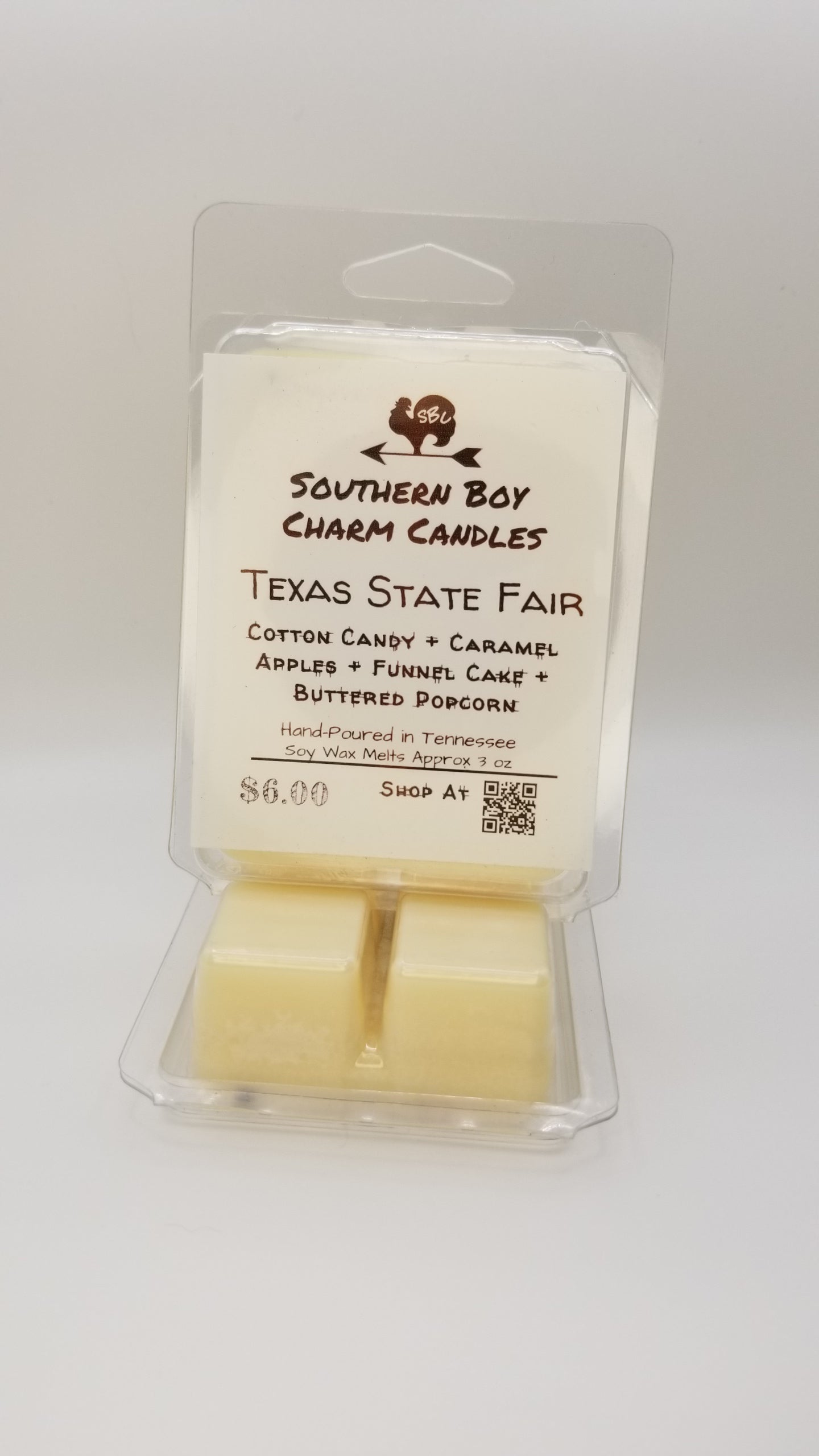 Texas State Fair WAX MELTS - Cotton Candy + Caramel Apples + Funnel Cake + Buttered Popcorn