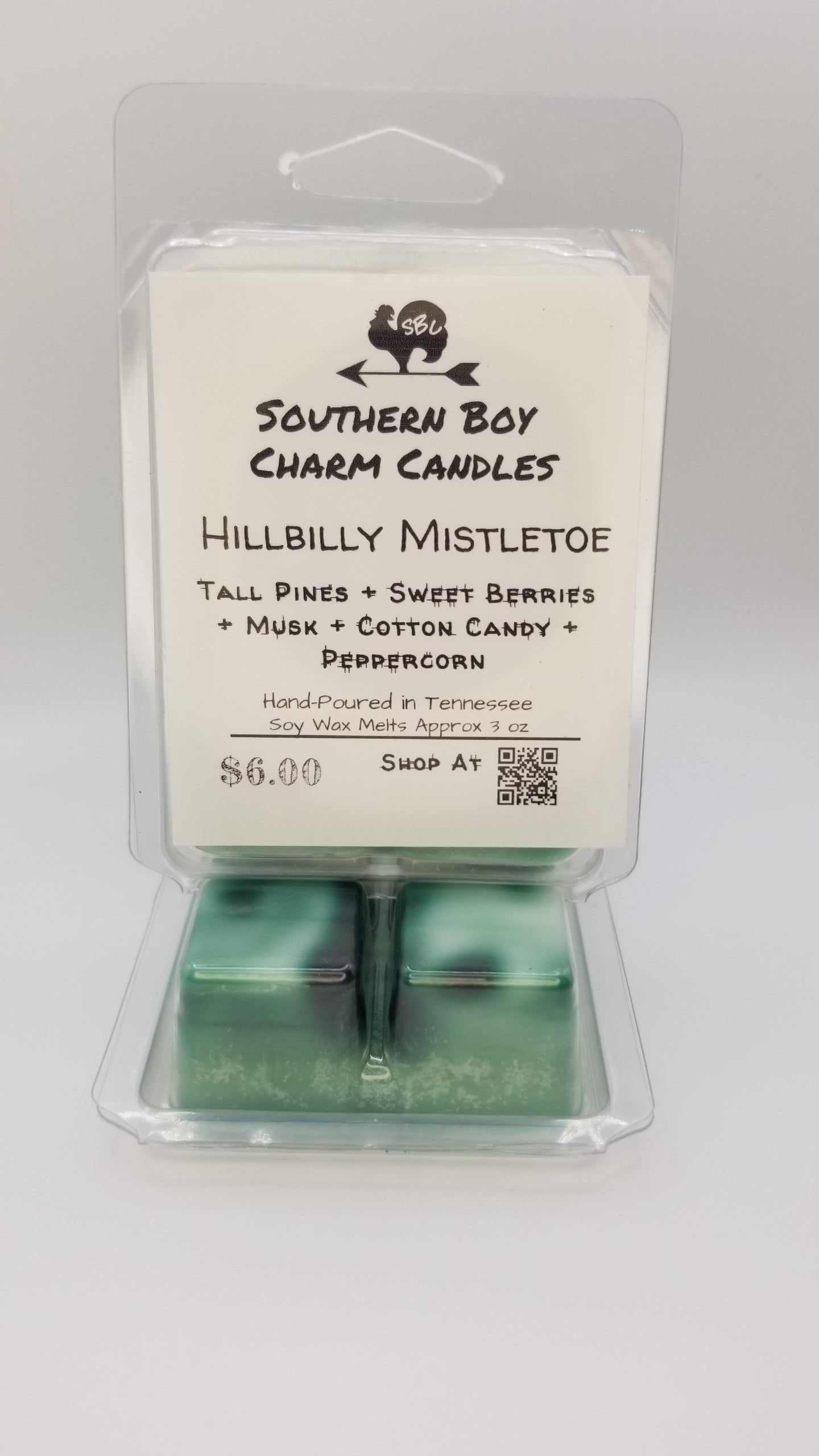 Hillbilly Mistletoe WAX MELTS - Tall Pines + Sweet Berries + Musk + Cotton Candy + Peppercorn