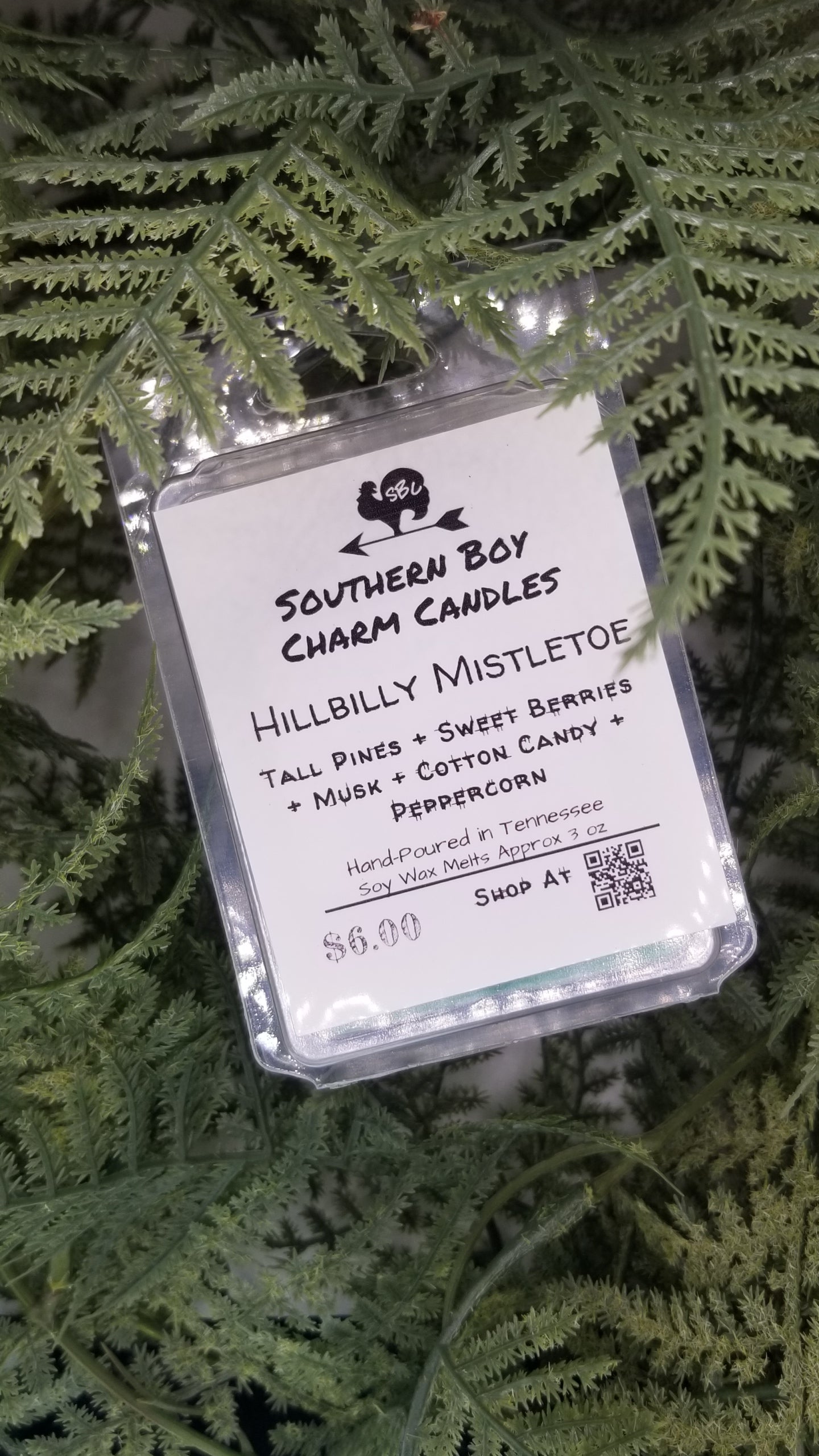 Hillbilly Mistletoe WAX MELTS - Tall Pines + Sweet Berries + Musk + Cotton Candy + Peppercorn