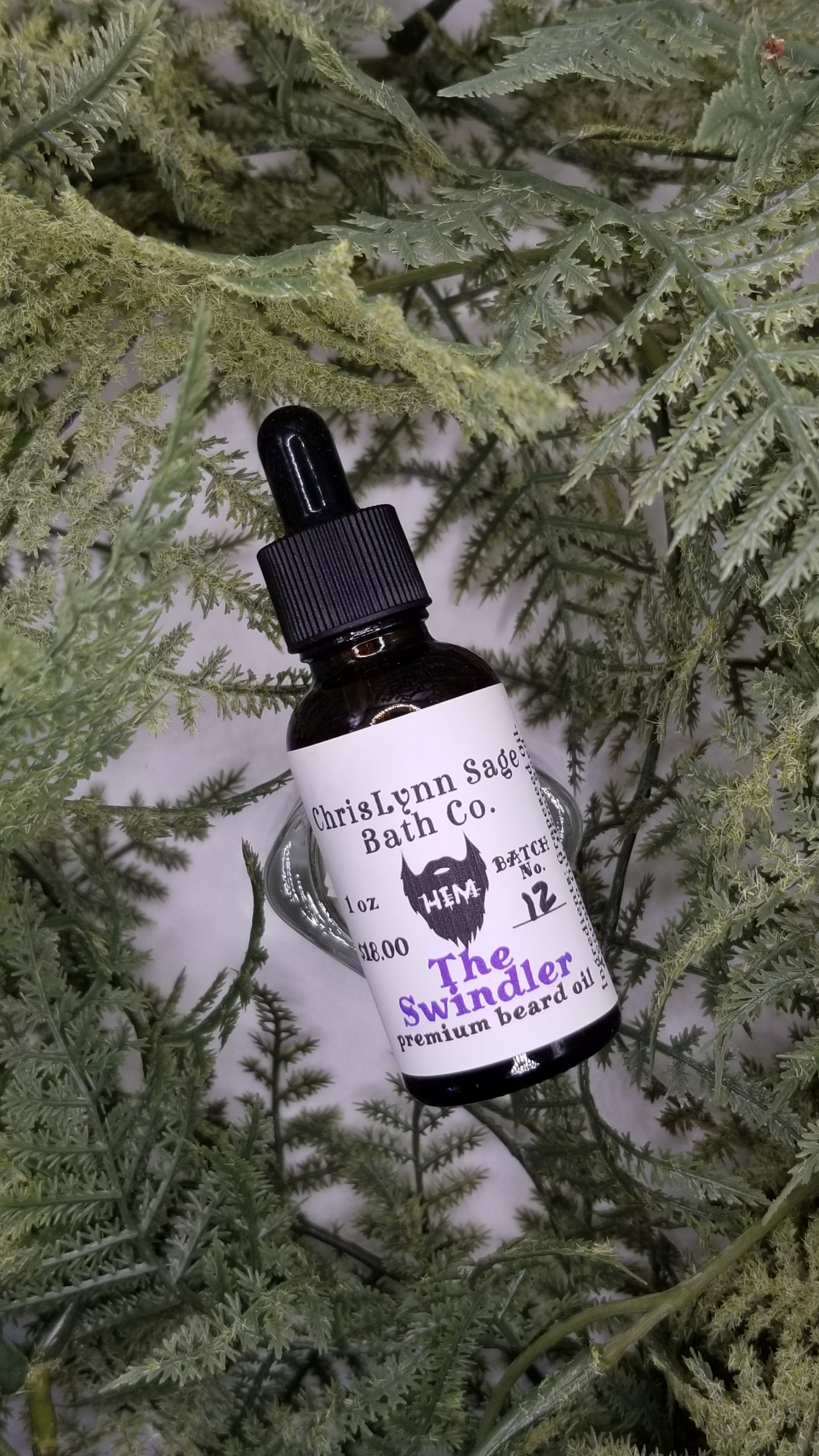 The Swindler HIM premium beard oil - Orange + Cool Mint + Cedar + Musk