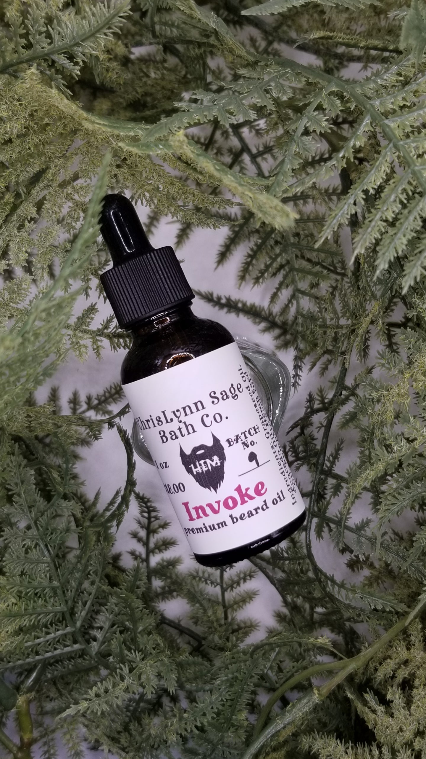 Invoke HIM premium beard oil - Bergamot + Woody Violet + Sandalwood *Pheromones*