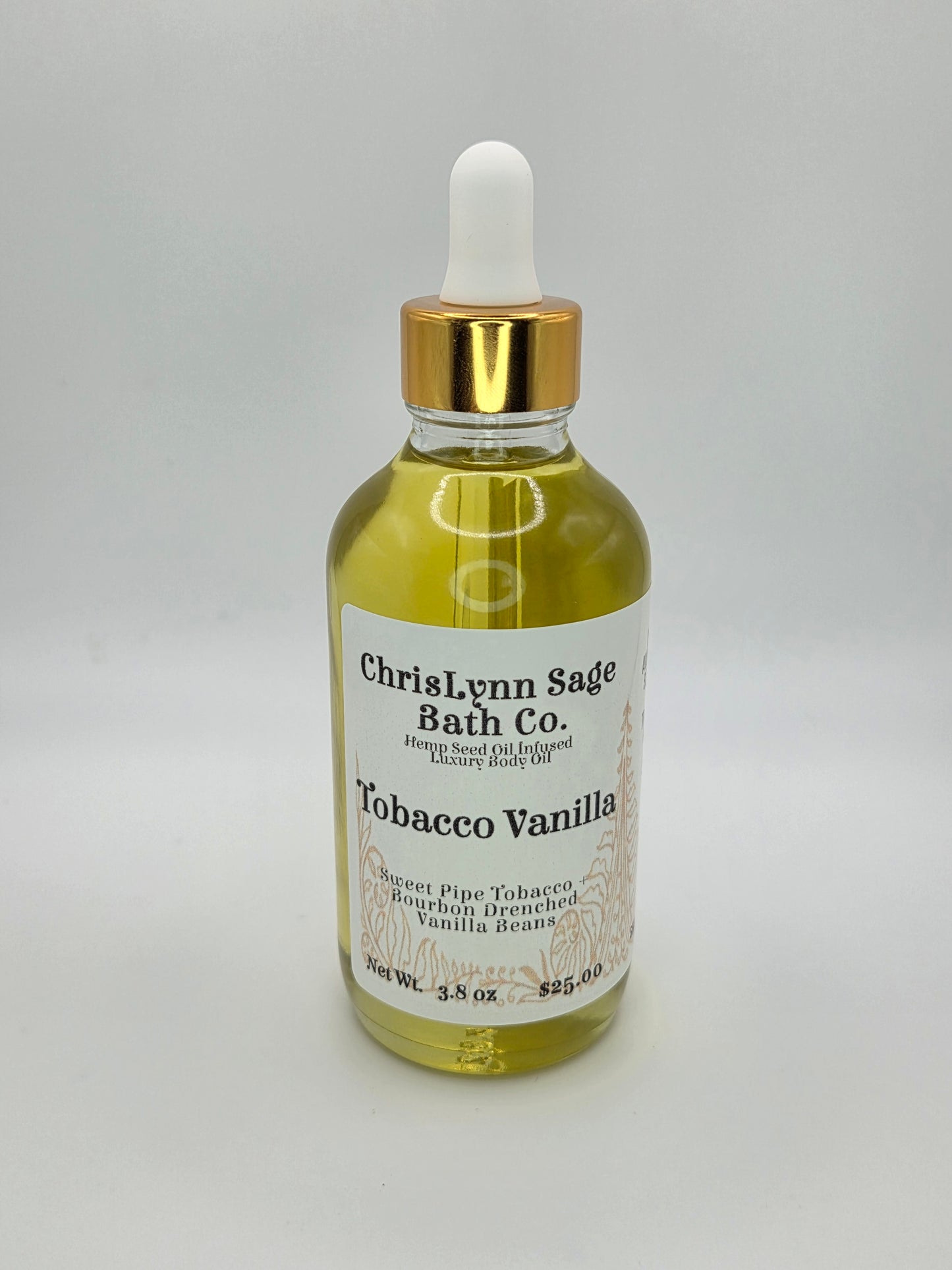 Tobacco Vanilla Body Oil - Sweet Pipe Tobacco + Bourbon Drenched Vanilla Beans