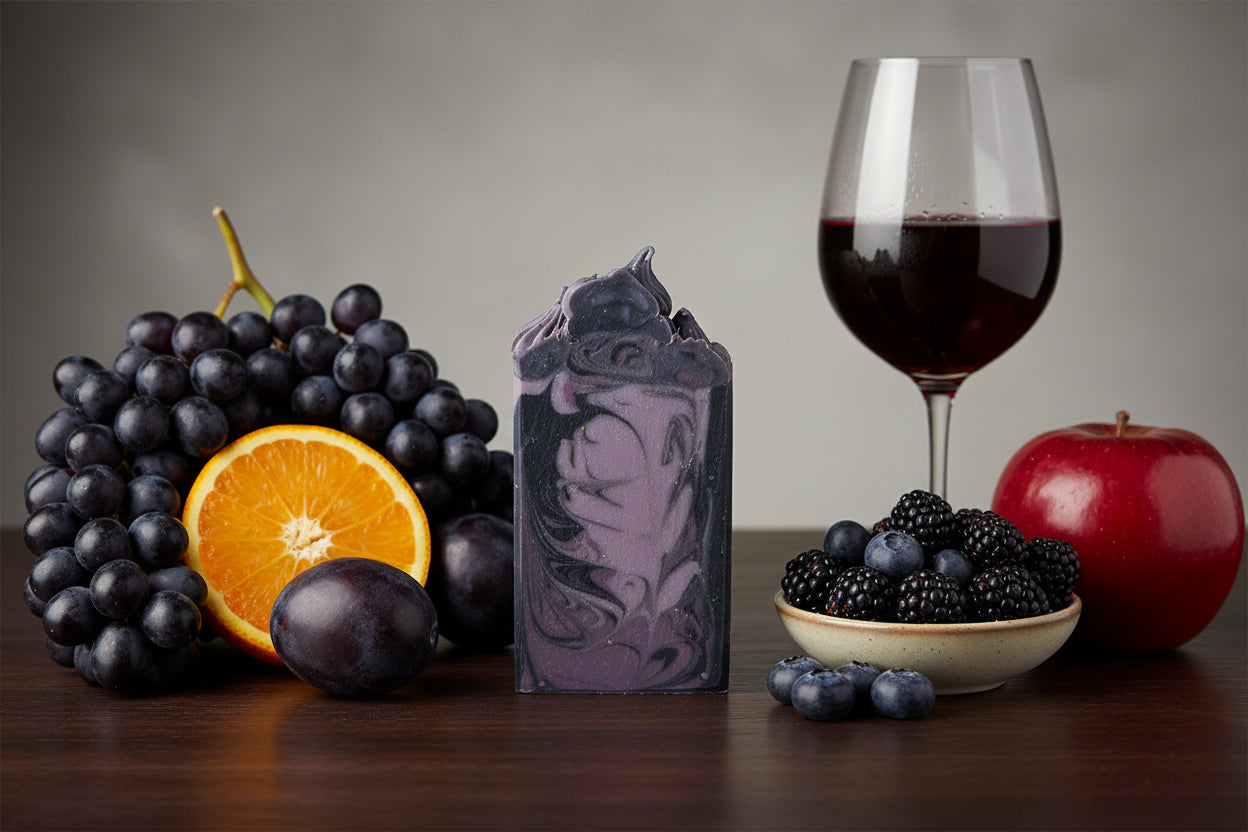Mulled Moonlight SOAP BAR - Black Grapes + Orange + Black Plum + Berries + Apple + Chilled Red Wine