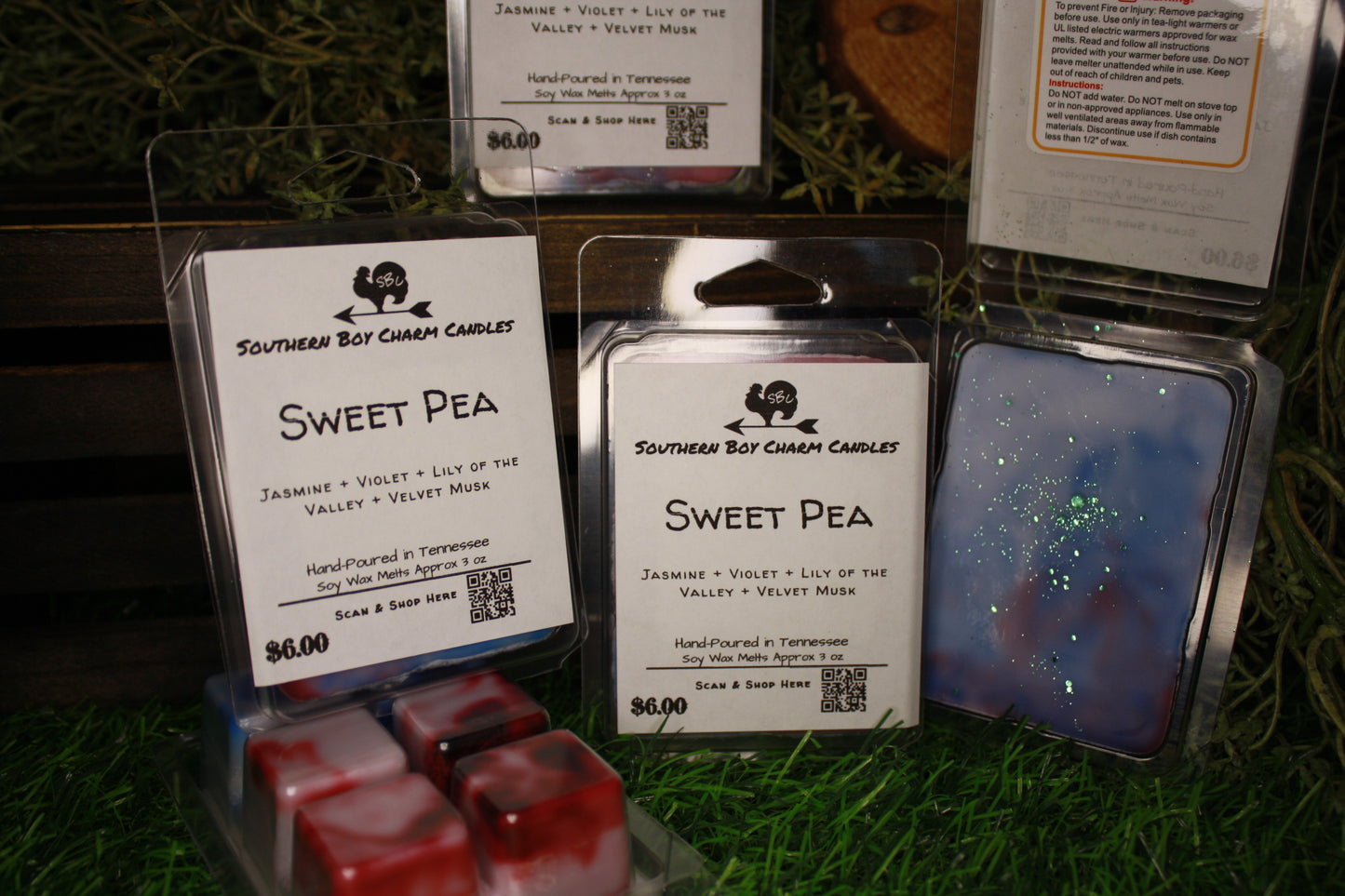Sweet Pea WAX MELTS - Jasmine + Violet + Lily of the Valley + Soft Musk
