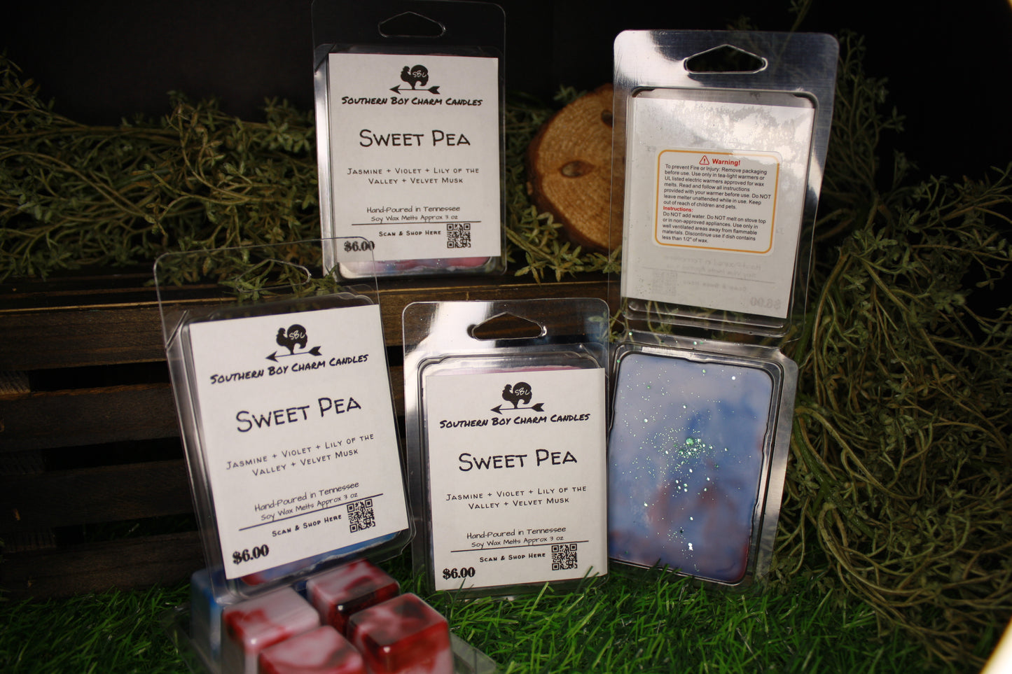 Sweet Pea WAX MELTS - Jasmine + Violet + Lily of the Valley + Soft Musk
