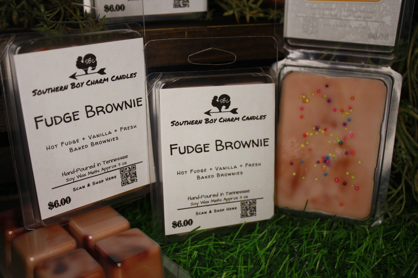Fudge Brownie WAX MELTS - Hot Fudge + Vanilla + Fresh Baked Brownies