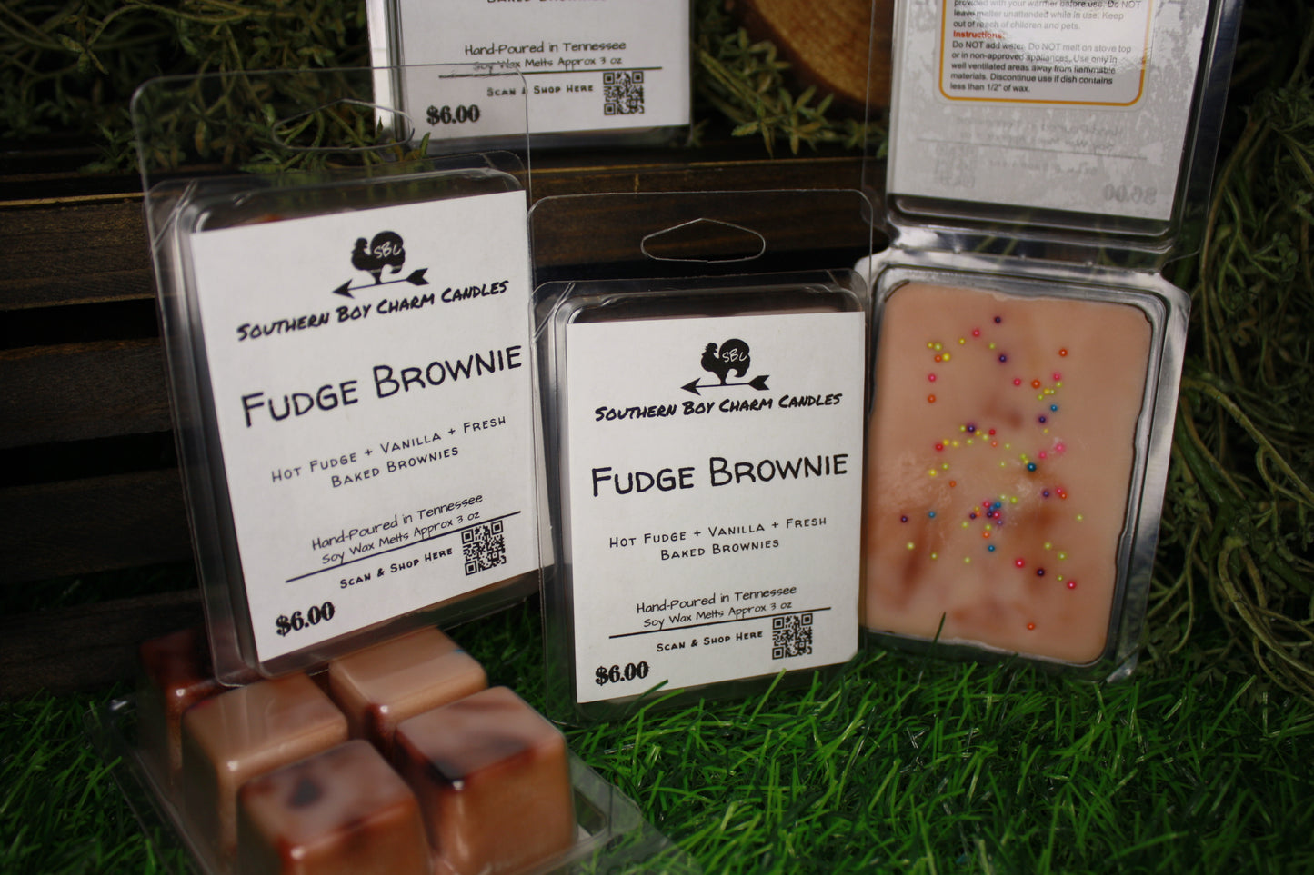 Fudge Brownie WAX MELTS - Hot Fudge + Vanilla + Fresh Baked Brownies
