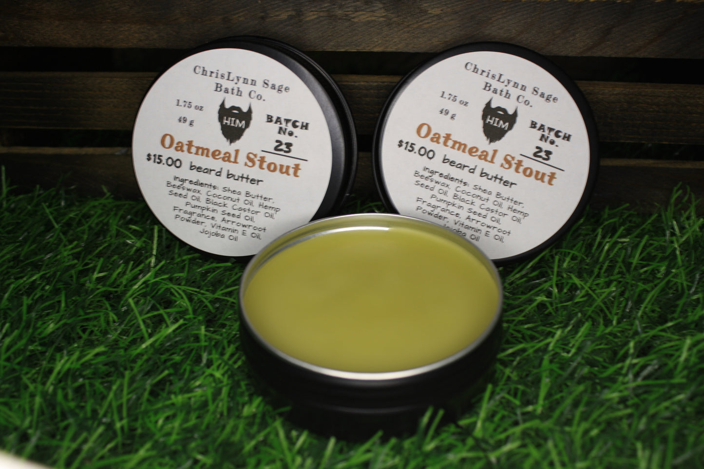Oatmeal Stout, HIM beard butter - Oatmeal + Butterscotch + Vanilla