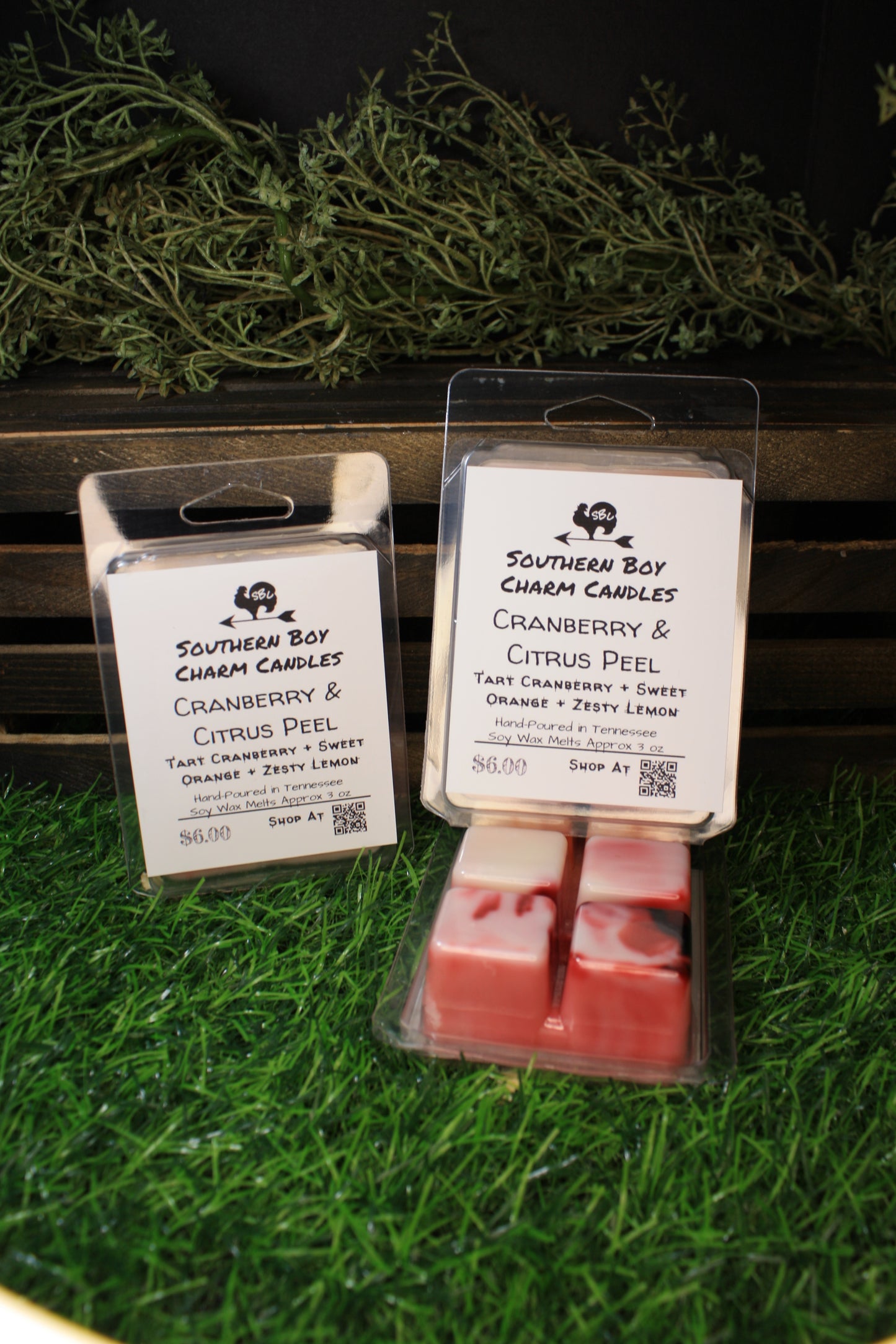 Cranberry & Citrus Peel WAX MELTS - Tart Cranberry + Sweet Orange + Zesty Lemon