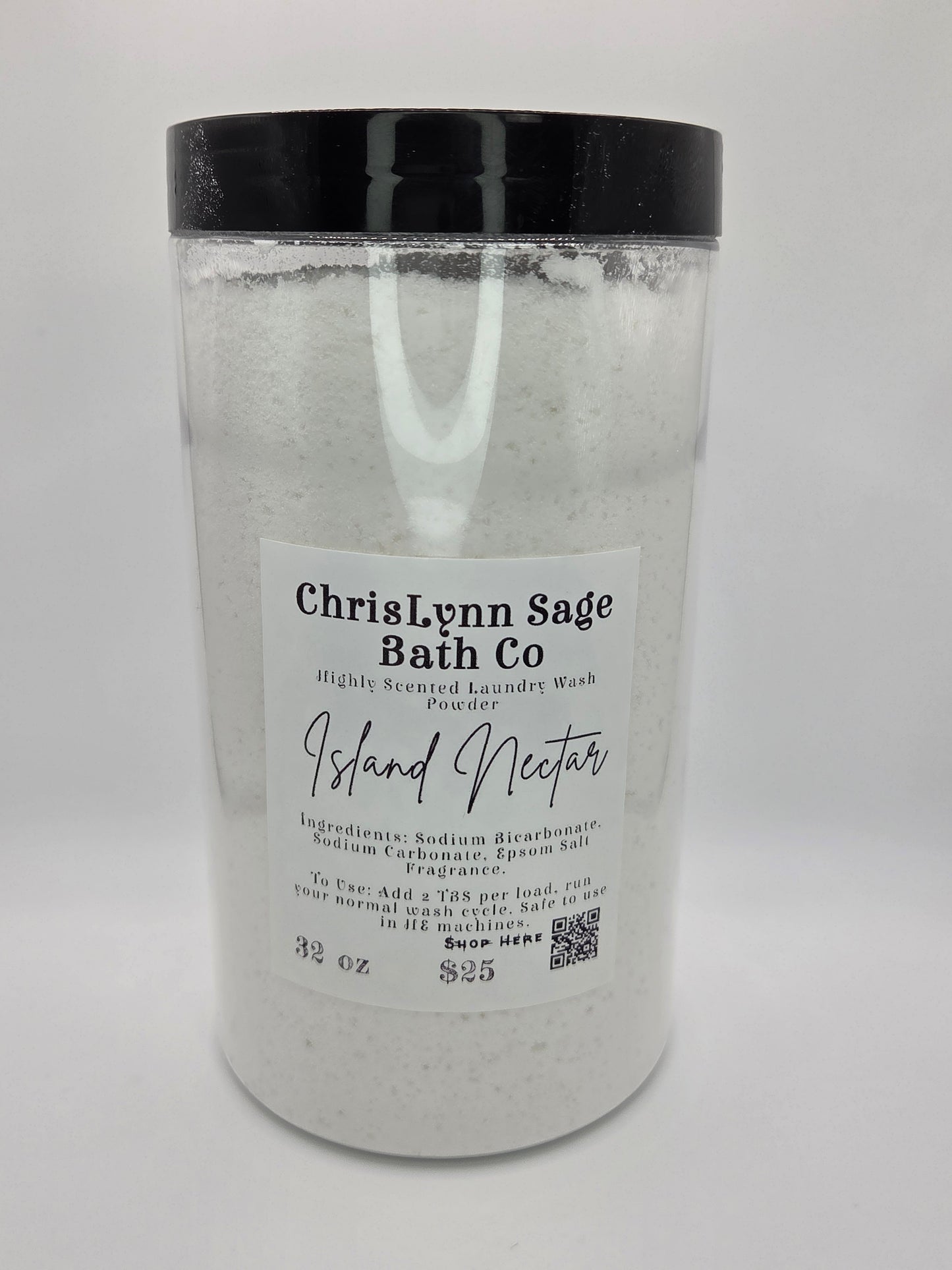 Island Nectar Laundry Wash Powder- Passionfruit + Jasmine + Sugared Citrus + Exotic Florals