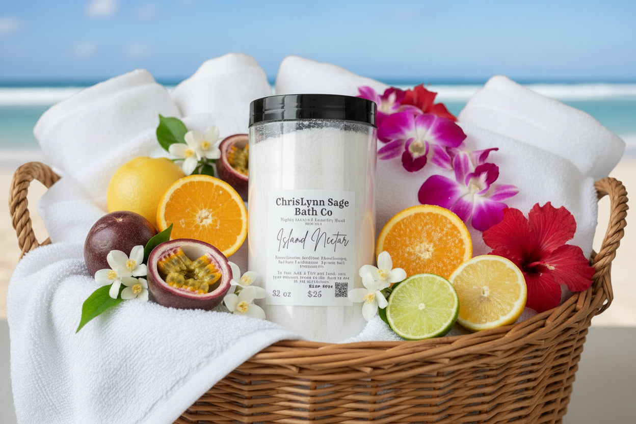 Island Nectar Laundry Wash Powder- Passionfruit + Jasmine + Sugared Citrus + Exotic Florals
