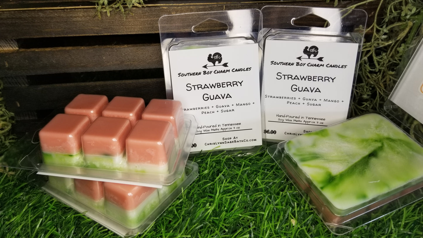 Strawberry Guava Wax Melts *LIMITED EDITION* - Strawberry + Guava + Vanilla +Sugar