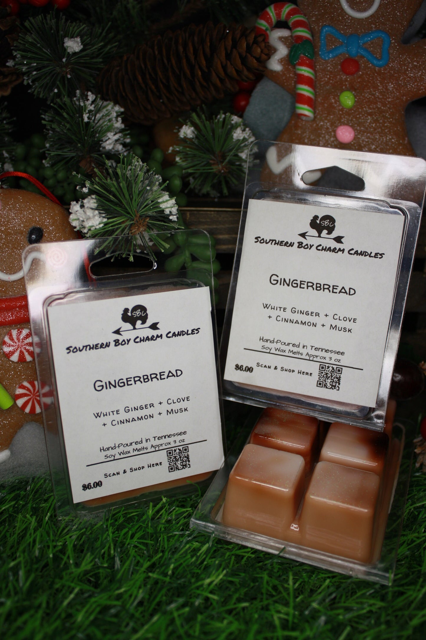 Gingerbread WAX MELTS - White Ginger + Clove + Cinnamon + Musk