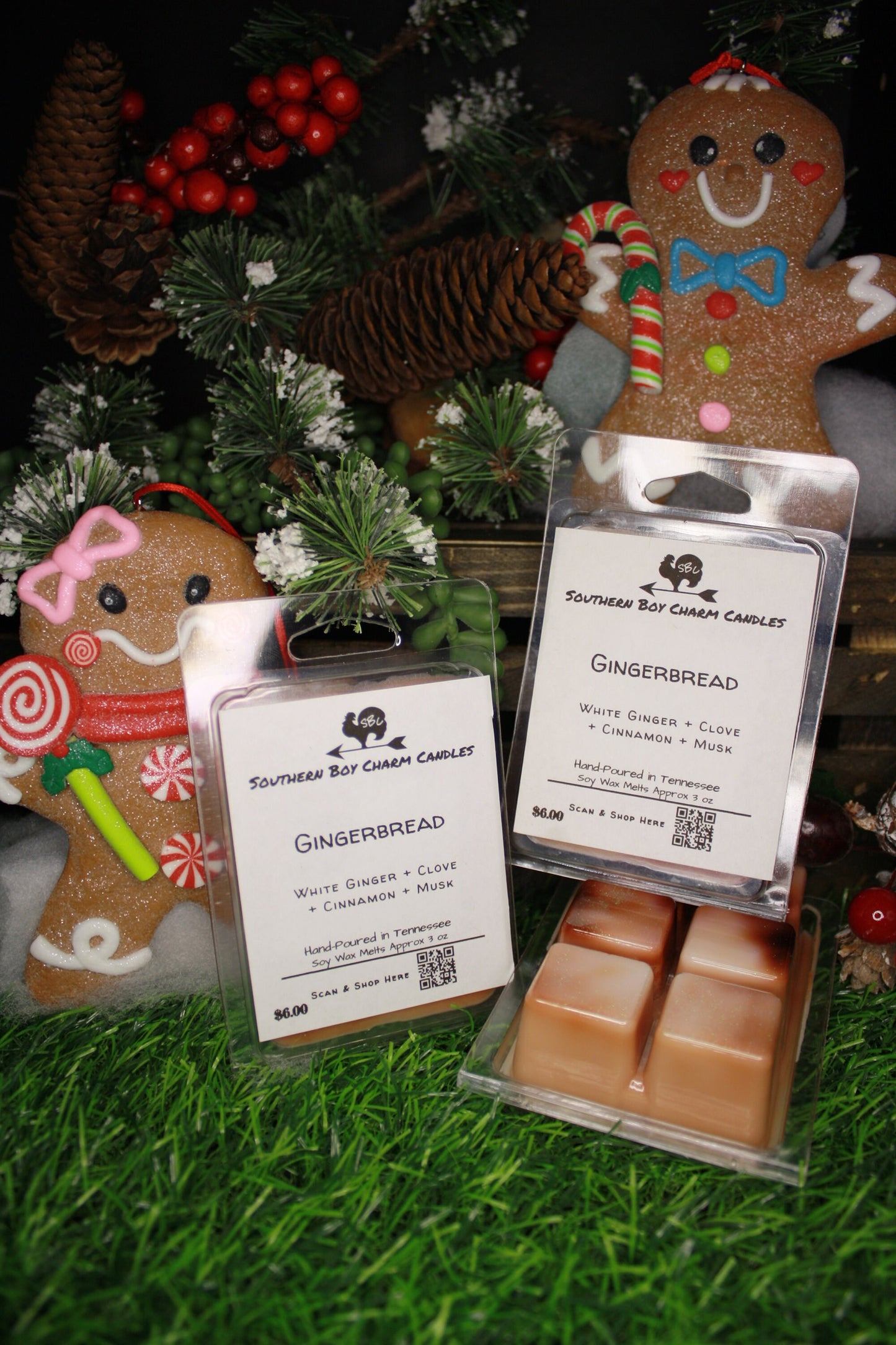 Gingerbread WAX MELTS - White Ginger + Clove + Cinnamon + Musk