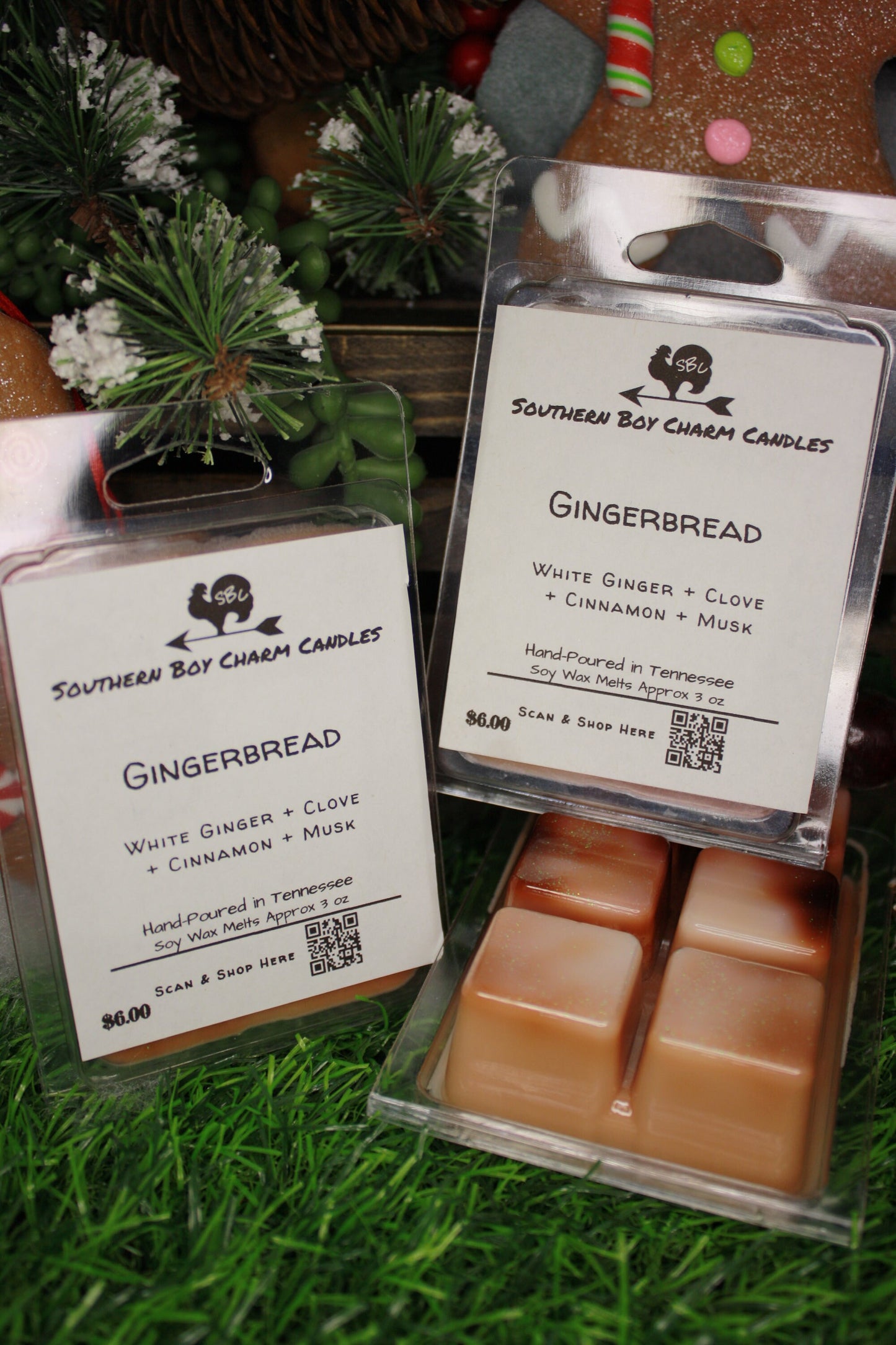 Gingerbread WAX MELTS - White Ginger + Clove + Cinnamon + Musk
