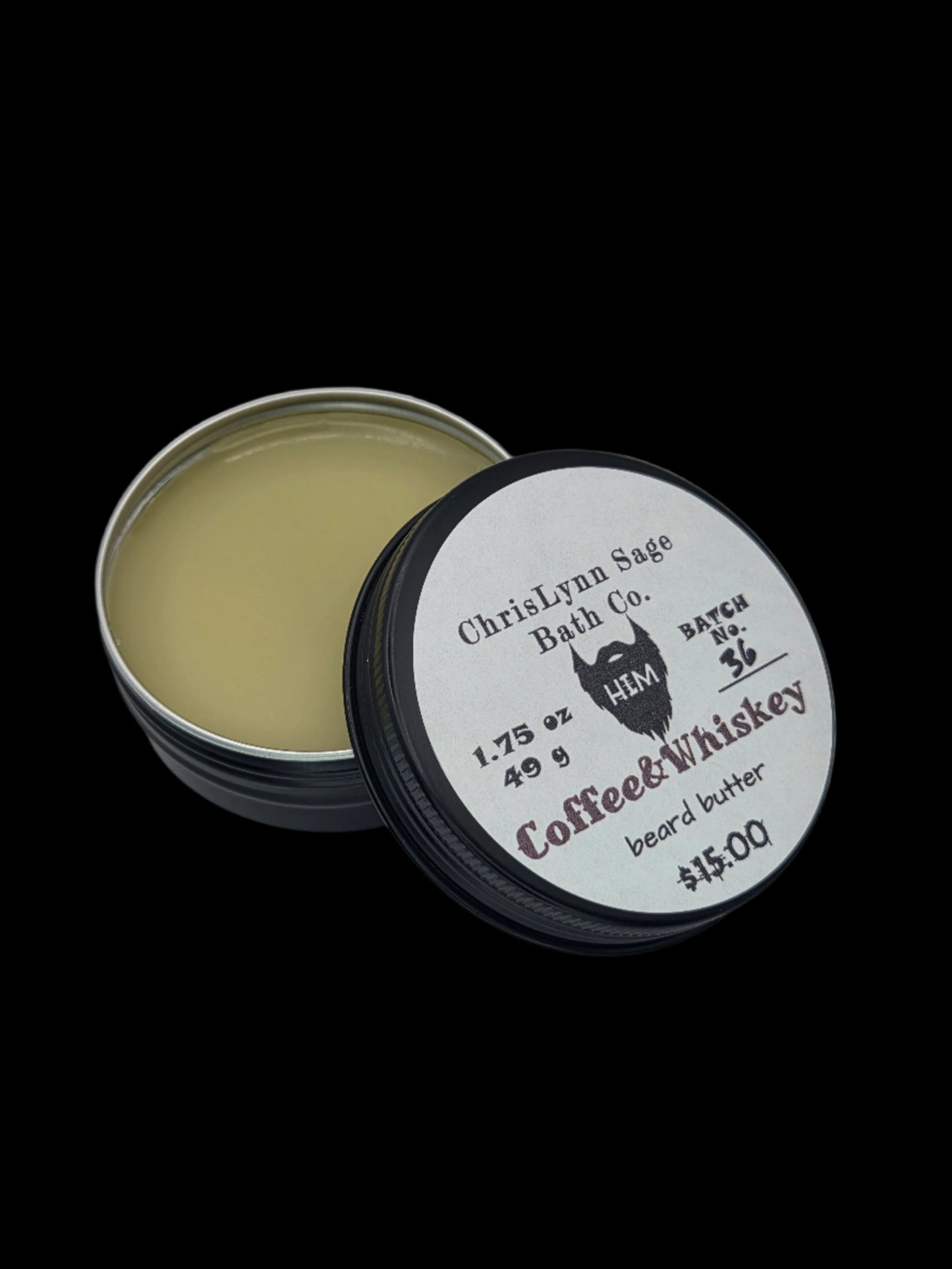 Coffee&Whiskey - HIM beard butter - Smooth Bourbon + Roasted Coffee + Vanilla Cream