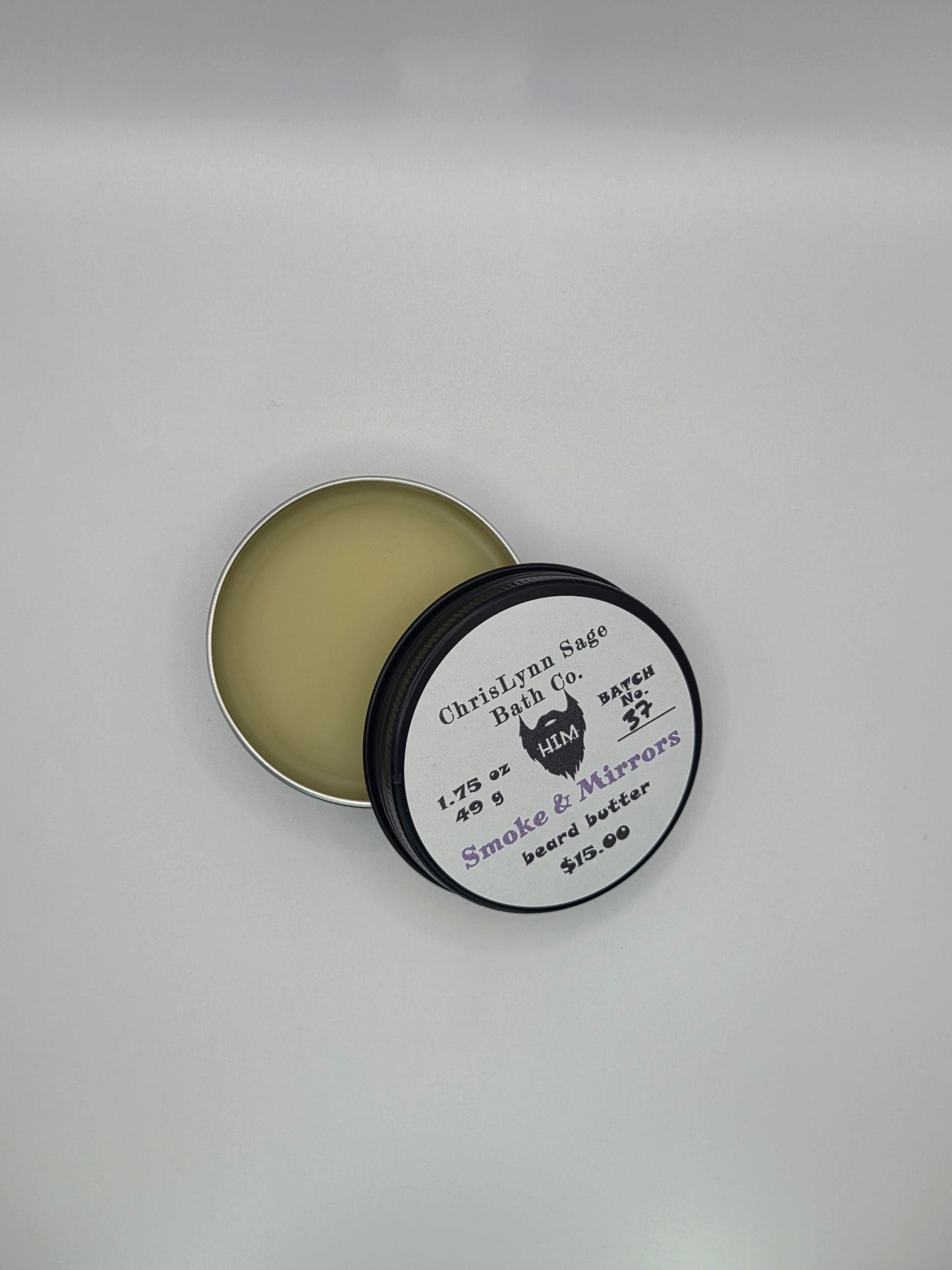 Smoke & Mirrors - HIM beard butter - Bergamot + Clove + Labdanum + Leather + Sweet Tobacco