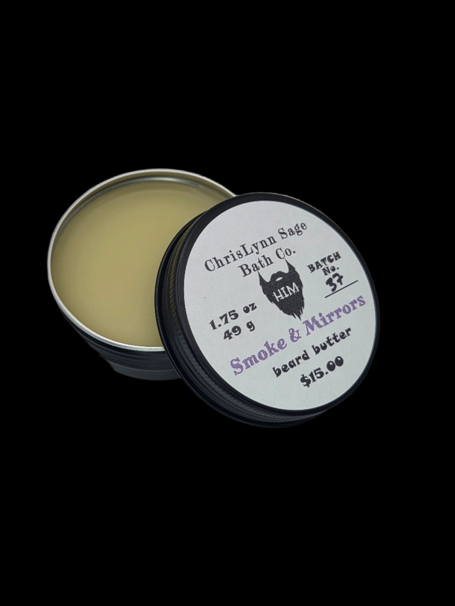 Smoke & Mirrors - HIM beard butter - Bergamot + Clove + Labdanum + Leather + Sweet Tobacco