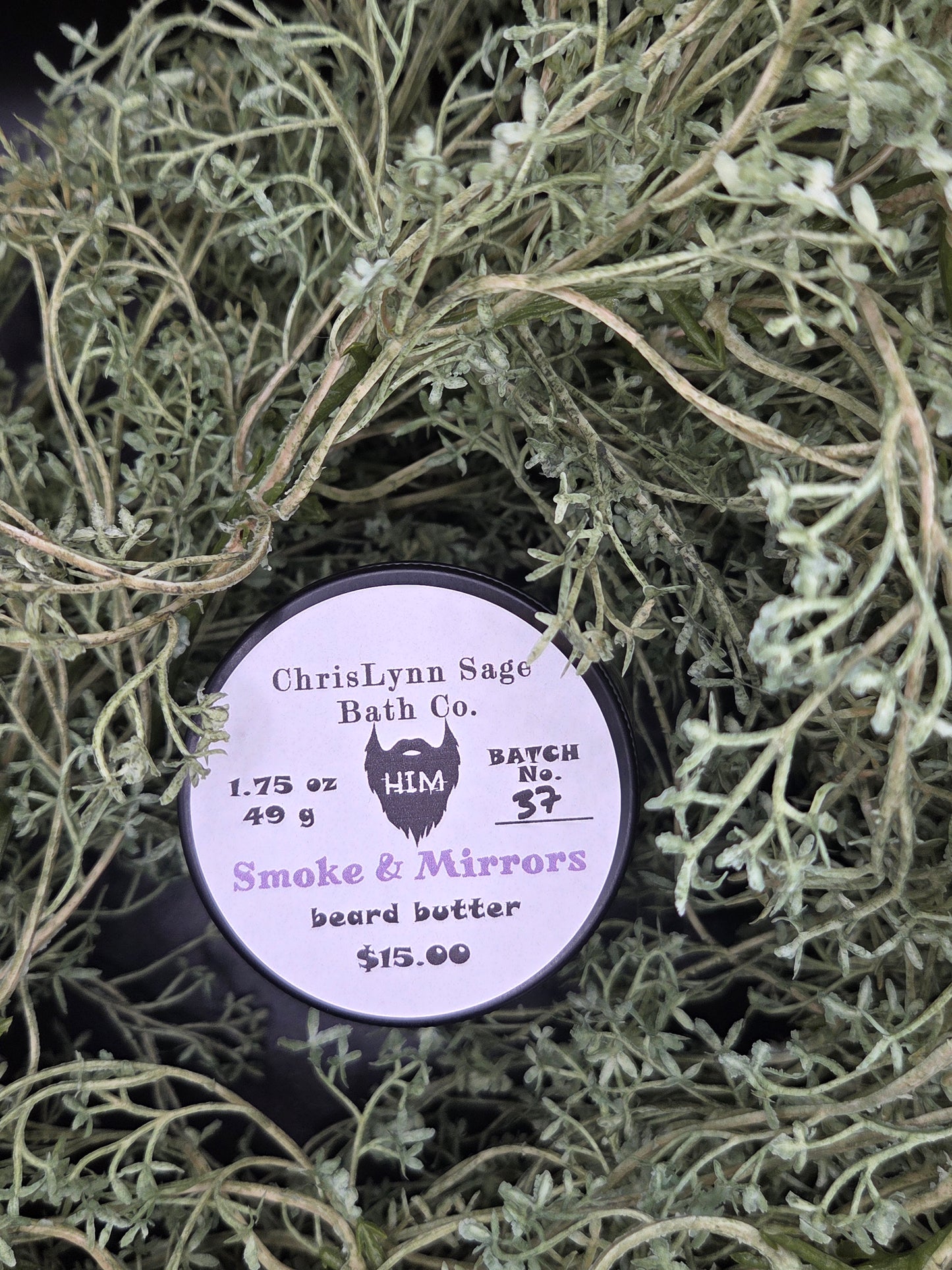 Smoke & Mirrors - HIM beard butter - Bergamot + Clove + Labdanum + Leather + Sweet Tobacco