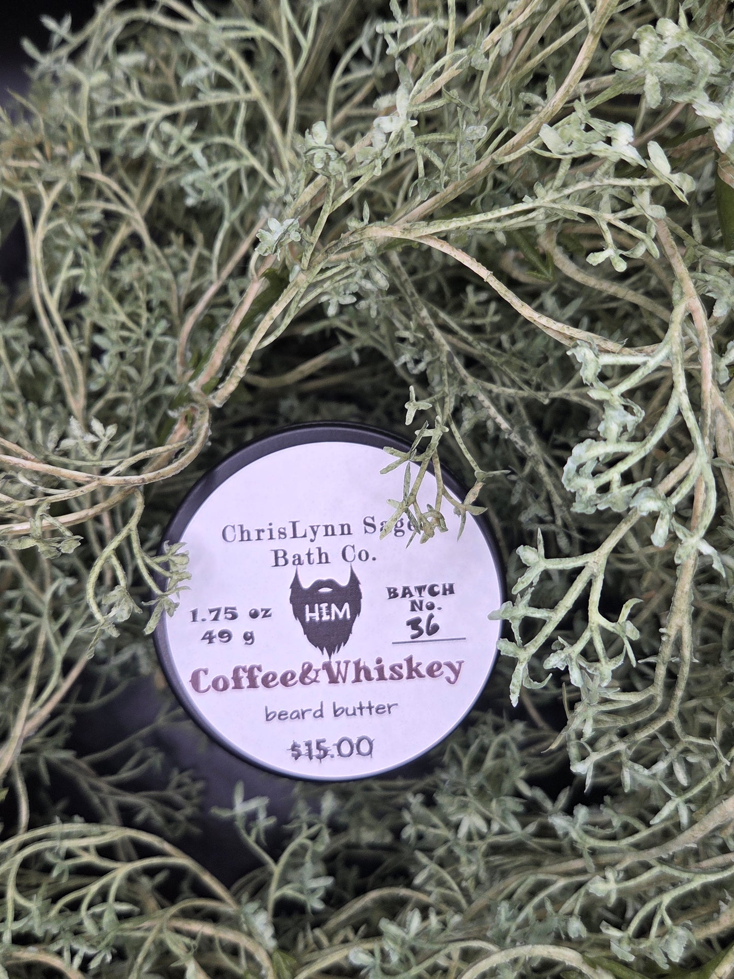 Coffee&Whiskey - HIM beard butter - Smooth Bourbon + Roasted Coffee + Vanilla Cream