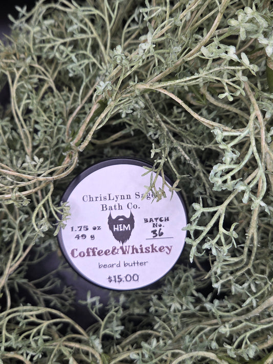 Coffee&Whiskey - HIM beard butter - Smooth Bourbon + Roasted Coffee + Vanilla Cream