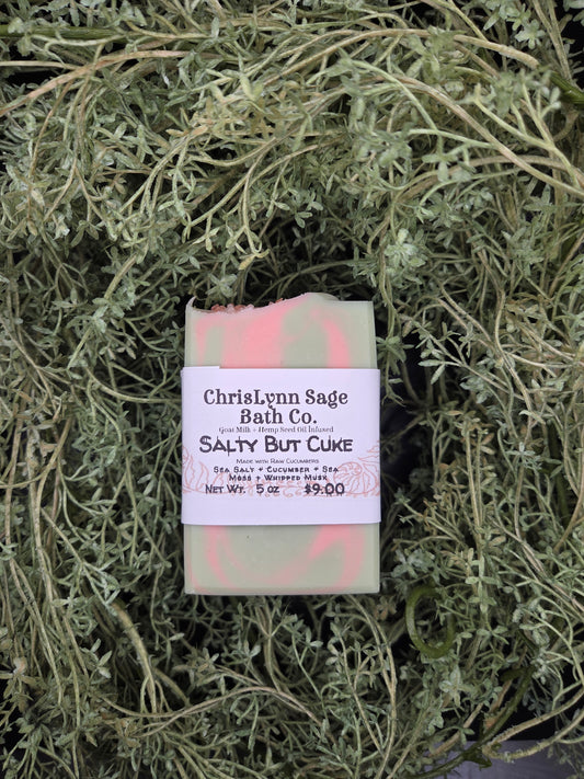 Salty But Cuke - Sea Salt + Cucumber + Sea Moss + Whipped Musk