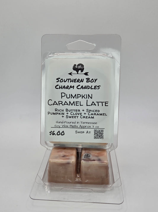 Pumpkin Caramel Latte WAX MELTS - Rich Butter + Spiced Pumpkin + Clove + Caramel + Sweet Cream