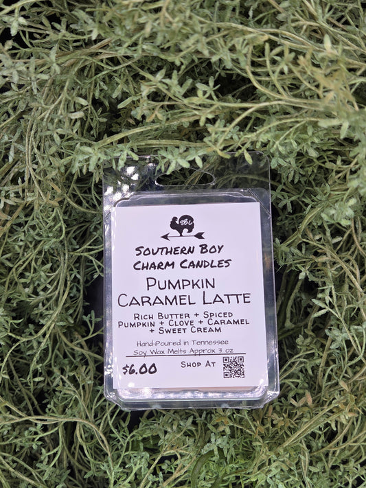 Pumpkin Caramel Latte WAX MELTS - Rich Butter + Spiced Pumpkin + Clove + Caramel + Sweet Cream
