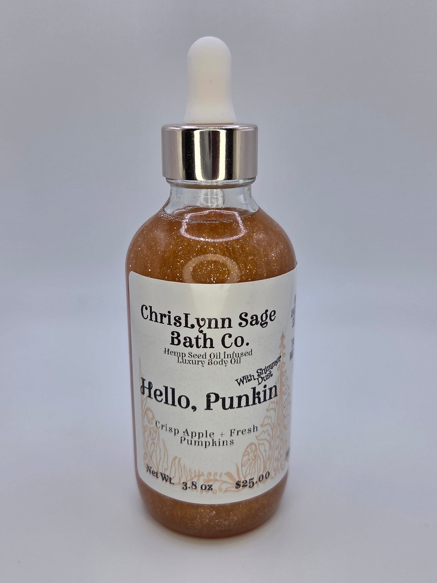 Hello, Punkin Shimmer Body Oil - Crisp Apple + Fresh Pumpkins
