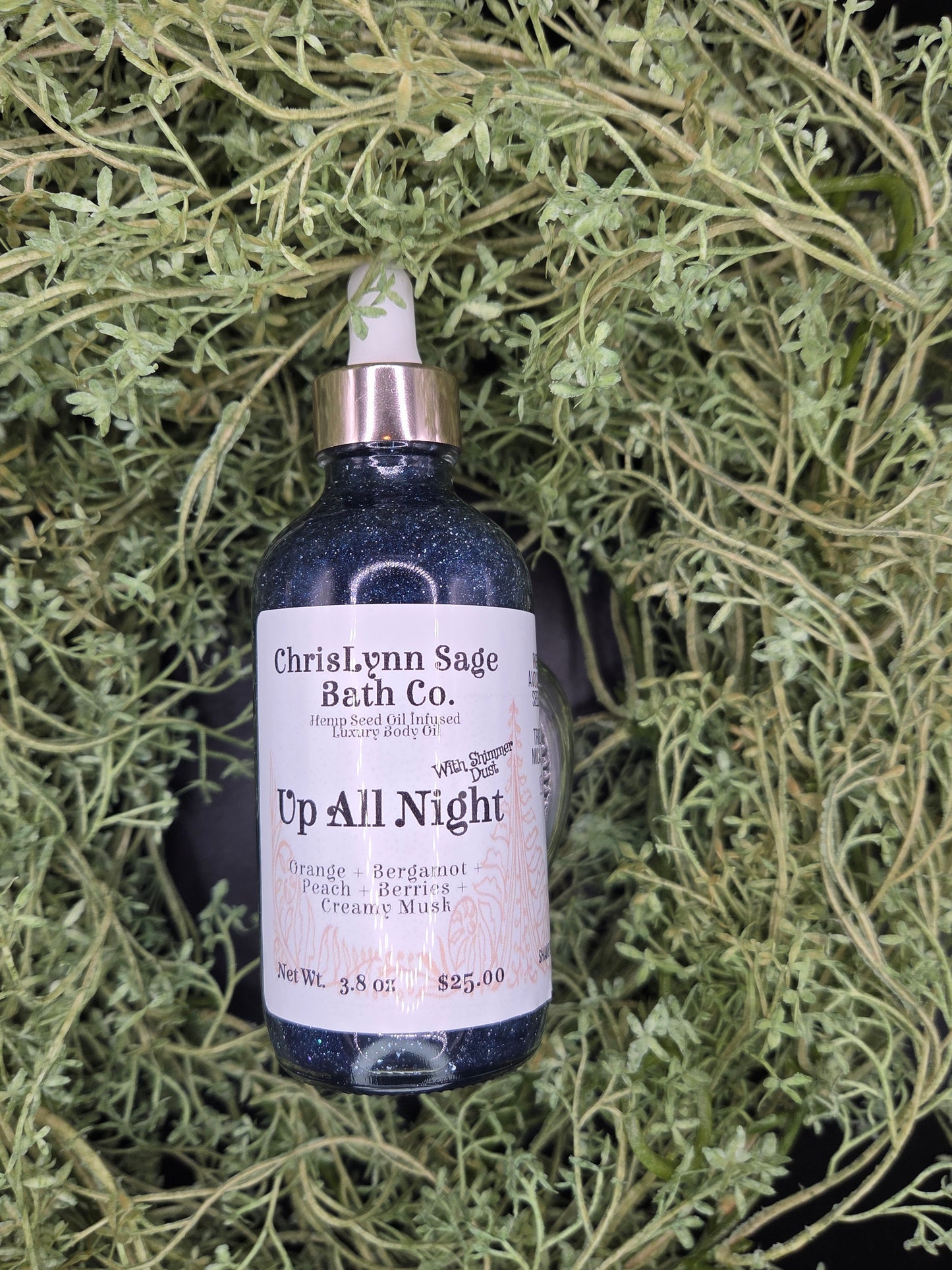 Up All Night Shimmer Body Oil - Orange + Bergamot + Peach + Berries + Creamy Musk