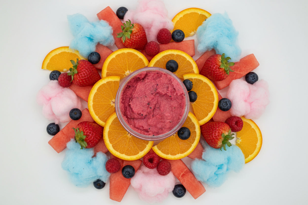 Spinster Sugar Scrub - Juicy Orange + Ripe Watermelon + Mixed Berries + Spun Sugar