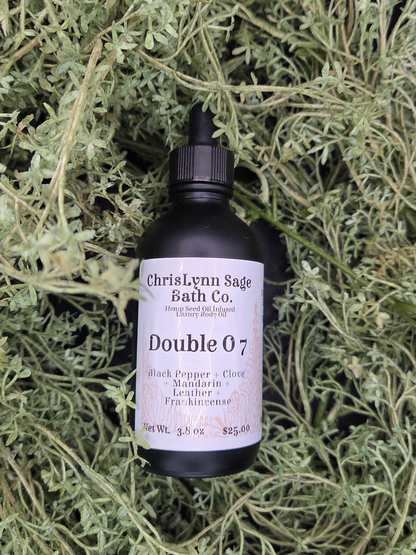 Double O 7 Body Oil -Black Pepper + Clove + Mandarin + Leather + Frankincense