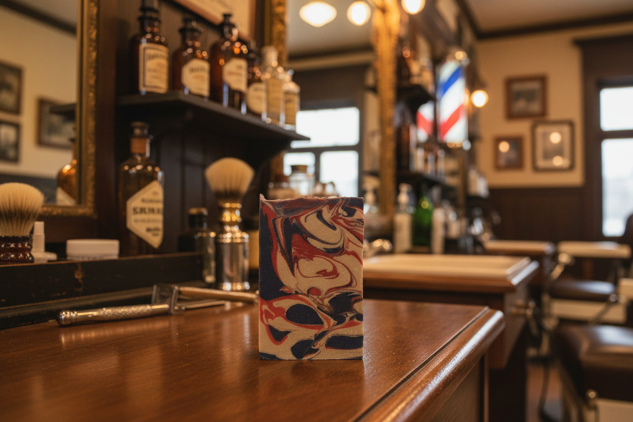 The Barber SOAP BAR - Musk + Rum + Amber + Powder