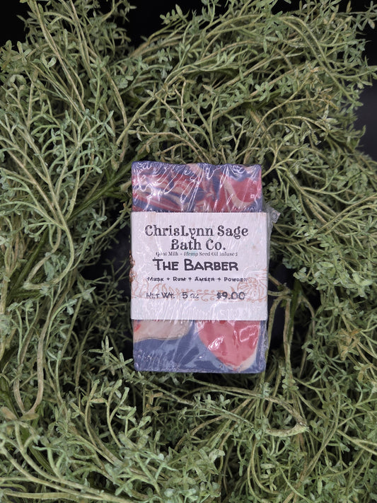 The Barber SOAP BAR - Musk + Rum + Amber + Powder