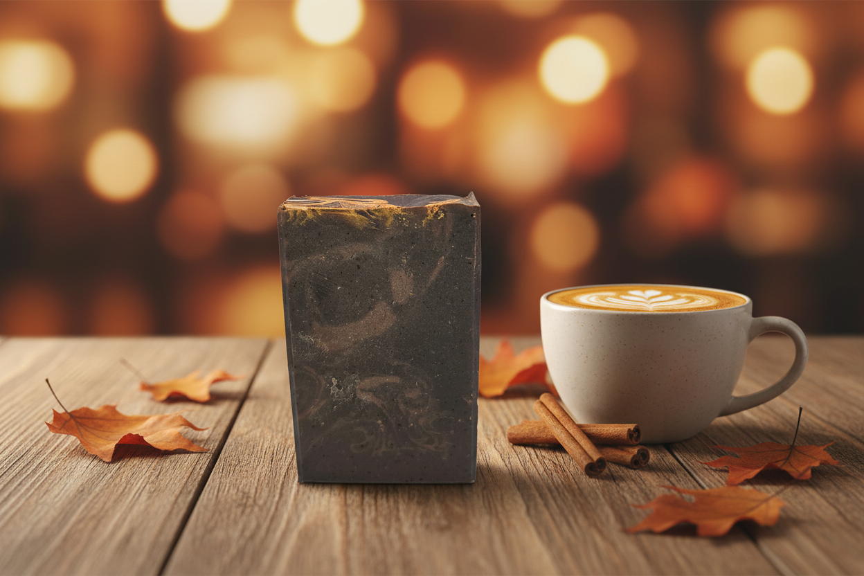 Pumpkin Spiced Latte SOAP BAR - Rich Creamy Milk + Brewed Coffee + Ripe Pumpkin + Nutmeg + Cinnamon