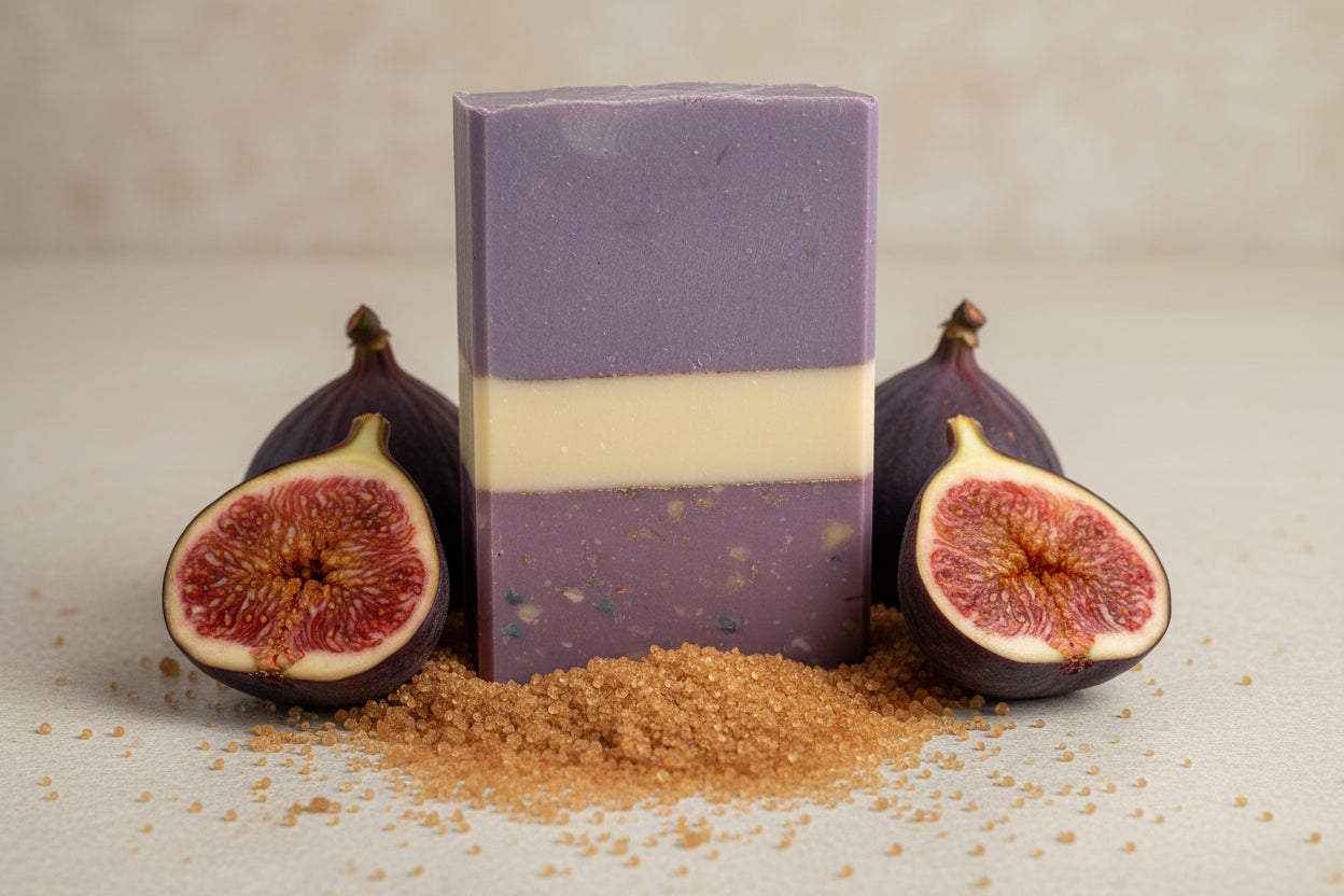 Figgy Pudding SOAP BAR - Rich Brown Sugar + Ripe Fig