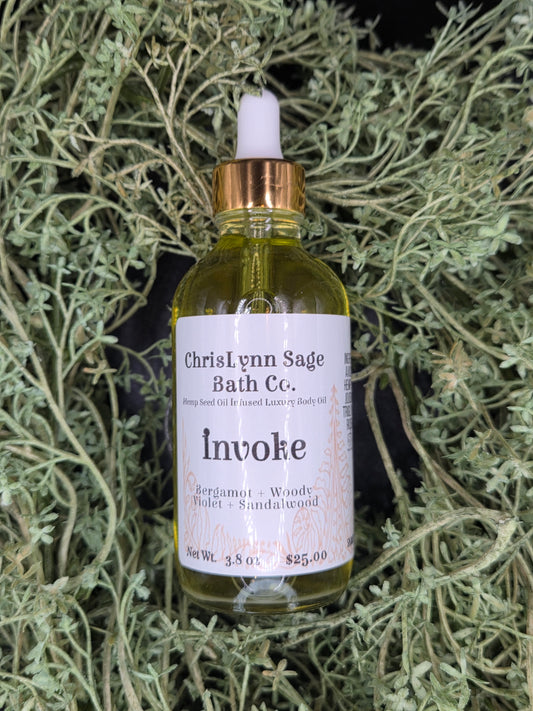 Invoke Body Oil - Pheromone Blend - Bergamot + Woody Violet + Sandalwood