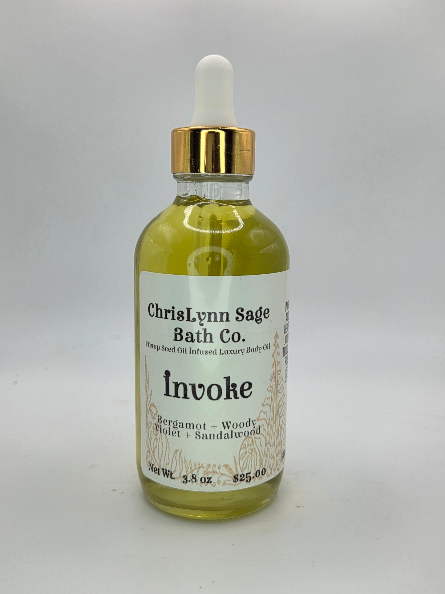 Invoke Body Oil - Pheromone Blend - Bergamot + Woody Violet + Sandalwood