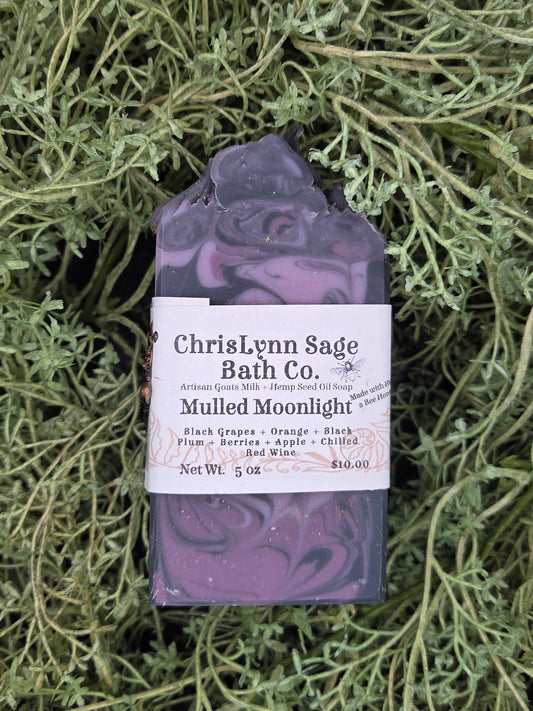 Mulled Moonlight SOAP BAR - Black Grapes + Orange + Black Plum + Berries + Apple + Chilled Red Wine