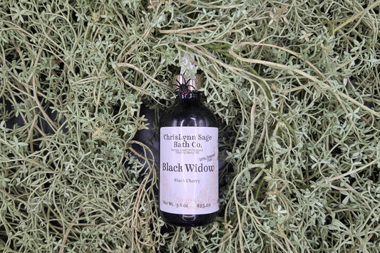 Black Widow Shimmer Body Oil - Black Cherry