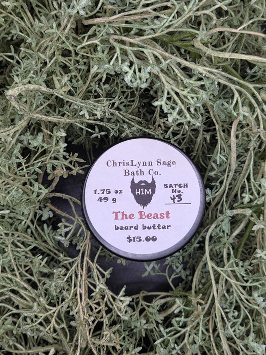 The Beast - HIM premium beard butter - Lime + Vetiver + Oakmoss + Frankincense