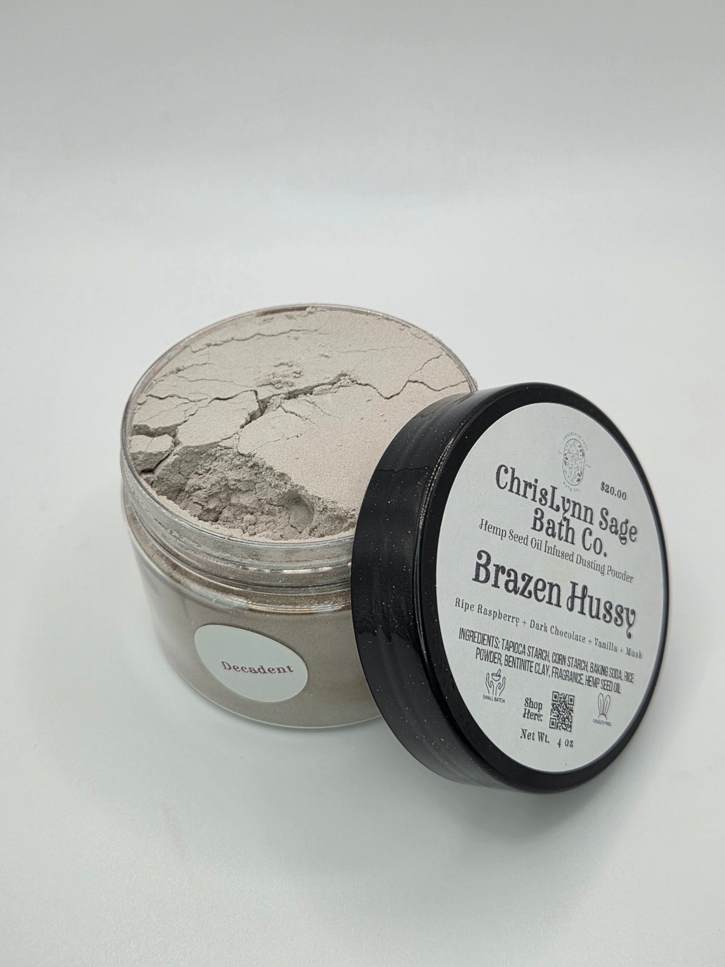 Brazen Hussy Dusting Powder - Ripe Raspberry + Dark Chocolate + Vanilla + Musk