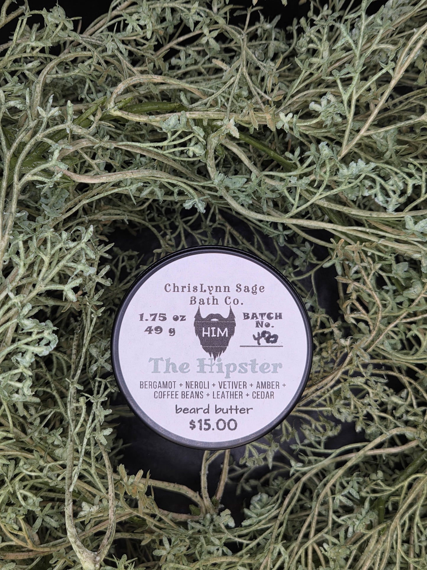 The Hipster - HIM premium beard butter - Bergamot + Neroli + Vetiver + Amber + Coffee Beans + Leather + Cedar