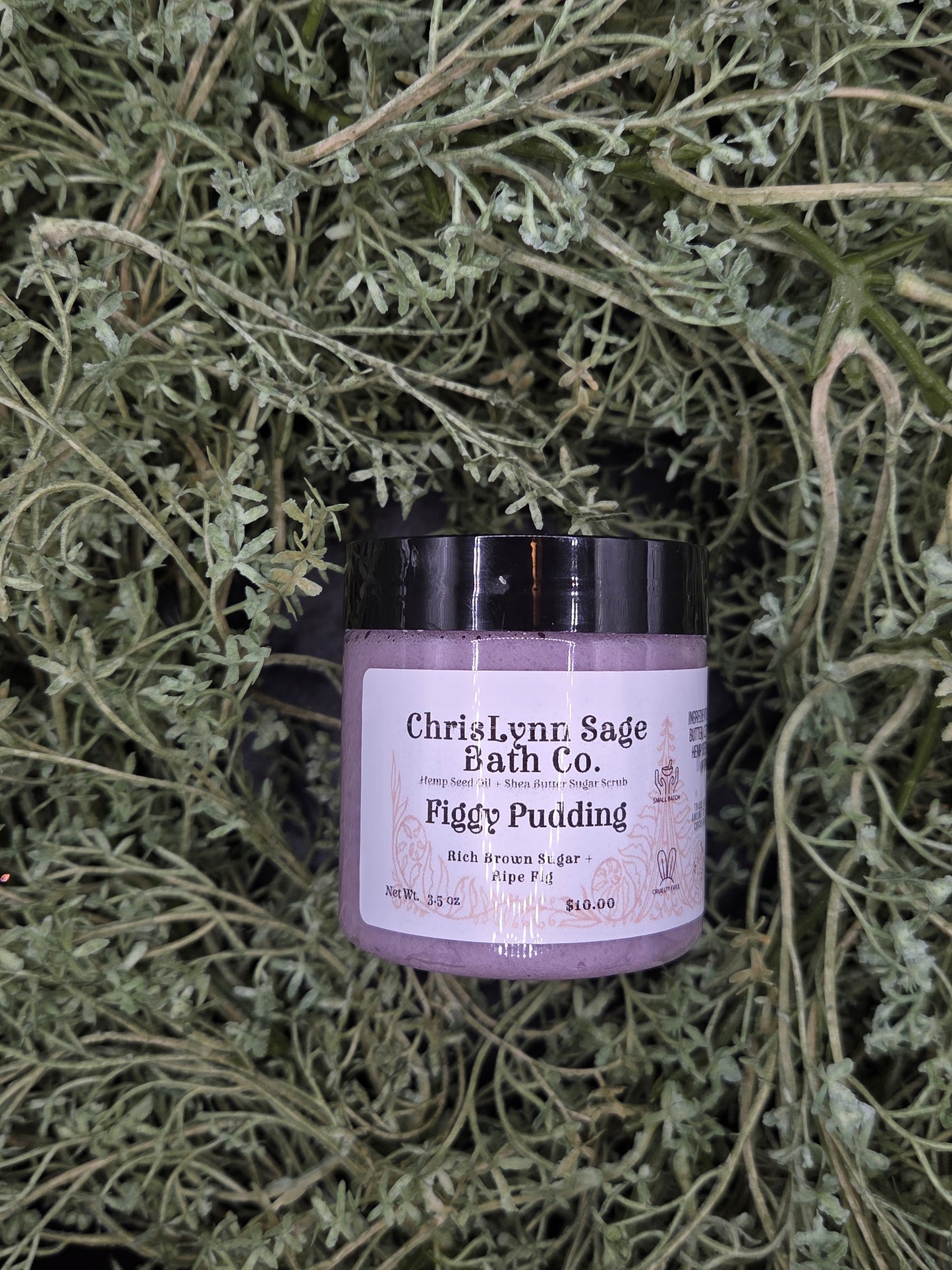 Figgy Pudding Sugar Scrub - Rich Brown Sugar + Ripe Fig