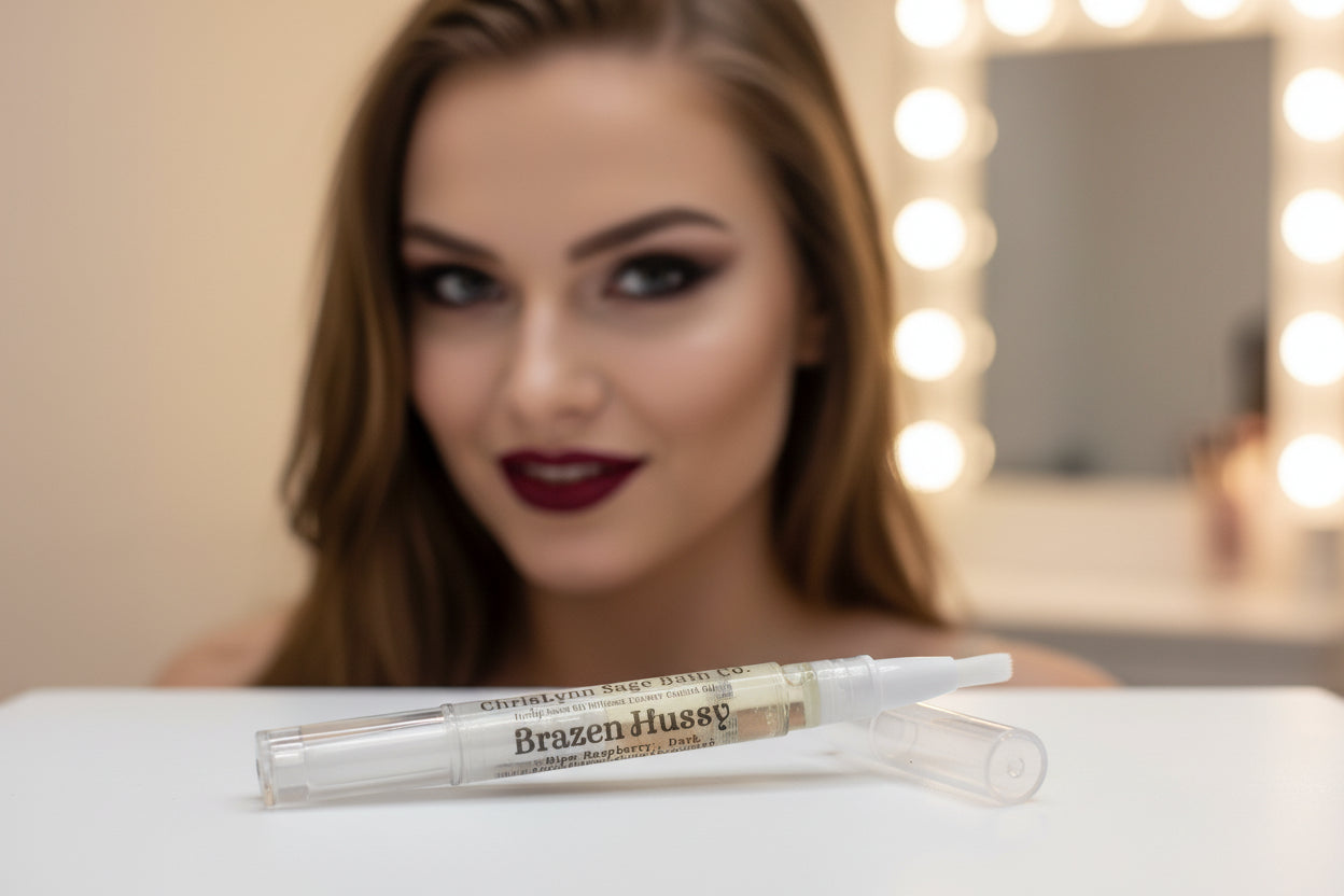 Brazen Hussy Cuticle Oil - Ripe Raspberry + Dark Chocolate + Vanilla + Musk