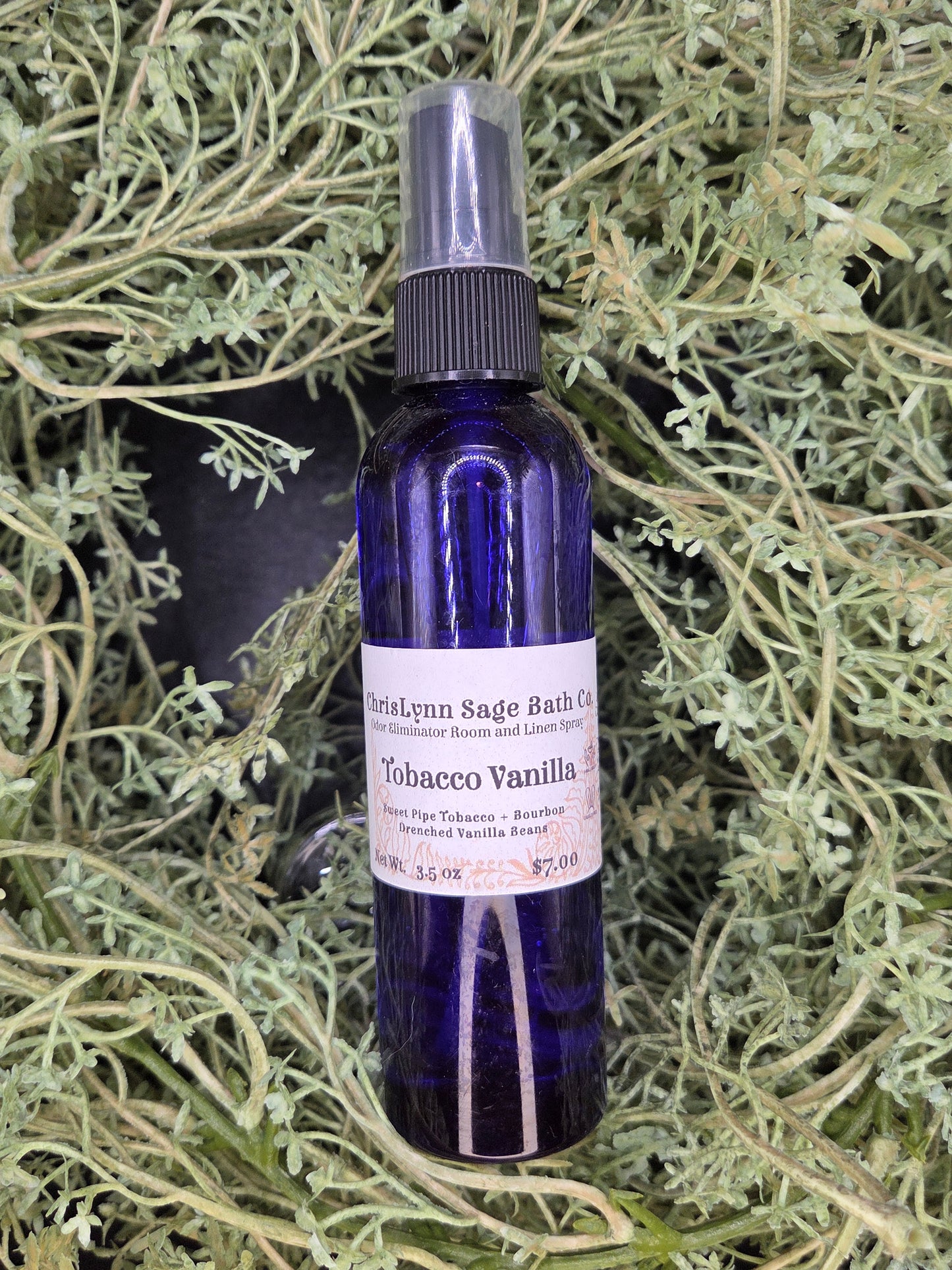 Tobacco Vanilla ROOM SPRAY - Sweet Pipe Tobacco + Bourbon Drenched Vanilla Beans
