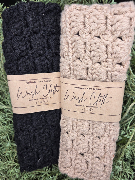 Large Crochet Wash Cloth