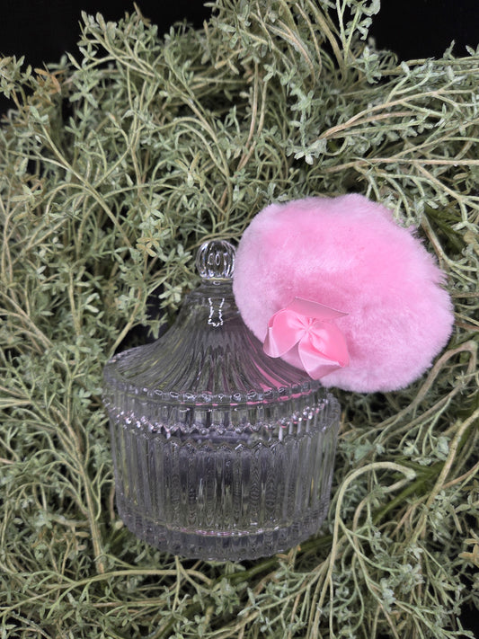 Dusting Powder Glass Bowl